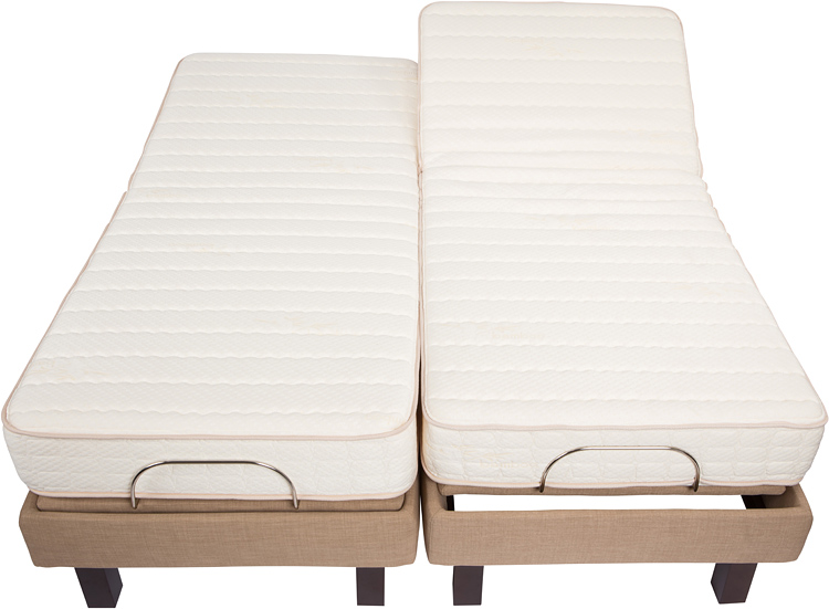 Electropedic Dual King adjustable bed with each side set to its own position