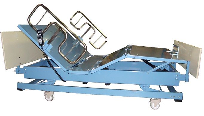 Bariatric bed with up to 1,000 lb. weight capacity